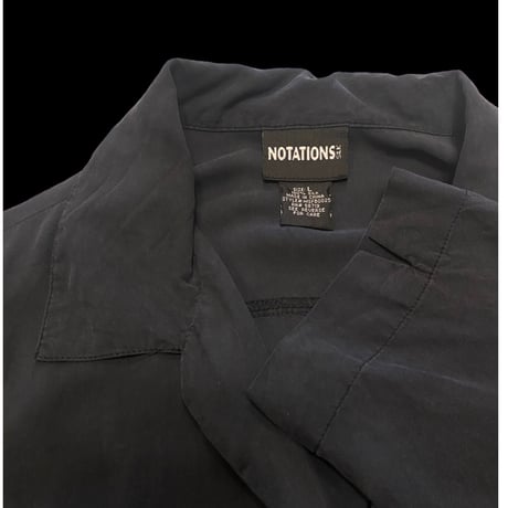 [USED] BLACK SILK SHIRTS