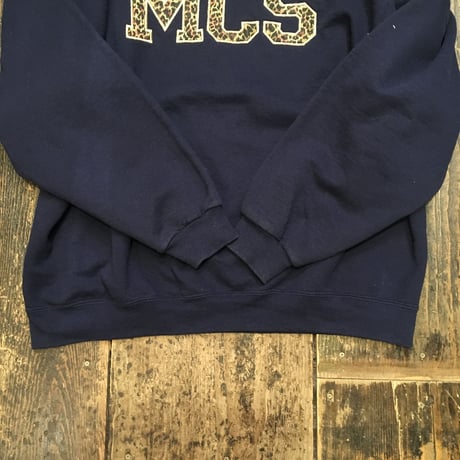 [USED]レオパード柄ロゴ BIG SWEAT