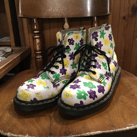 [USED] Dr.Martens  花柄 6HOLE  made in England!