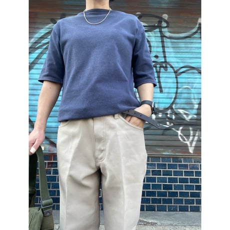 [USED] "SAINT JAMES" ボートネック/ NAVY
