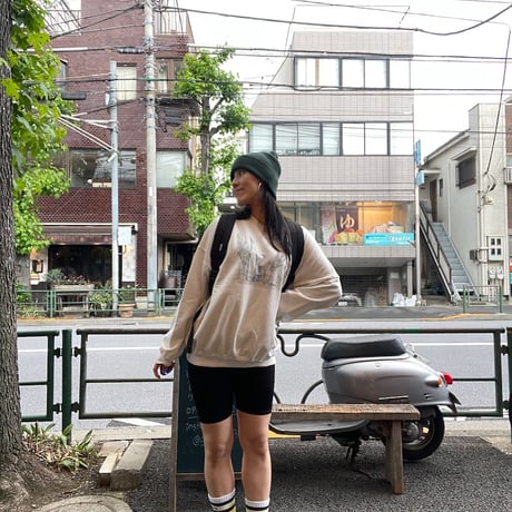 [USED] お花 プリント 白 SWEAT 🌷