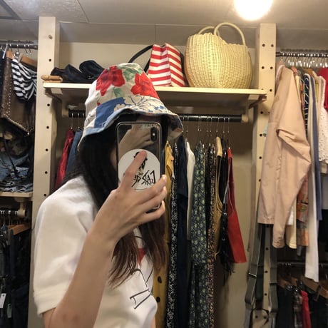 [USED] FLOWER REVERSIBLE HAT♡