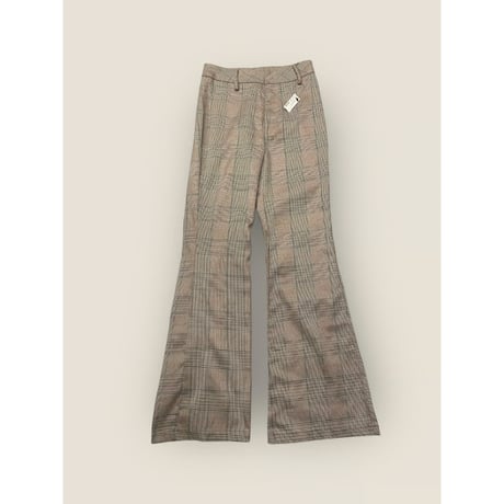 [USED] ストレッチ 千鳥柄 フレアPANTS