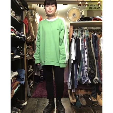 [USED] adidas 鮮やかYellowグリーン SWEAT
