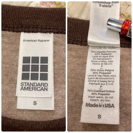 [USED] American Apparel BI-COLOR Tee！