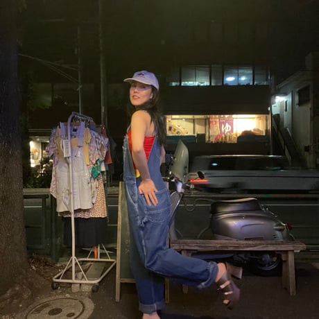 [USED] OLD KEY DENIM Overall  💚