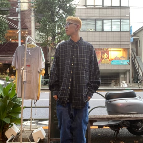 [USED］nautica  ロングスリーブシャツ