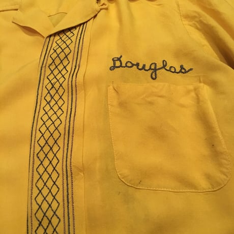 [USED] YELLOWレーヨンシャツ