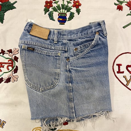 [USED] OLD Lee CUTOFF DENIM / W28 USA