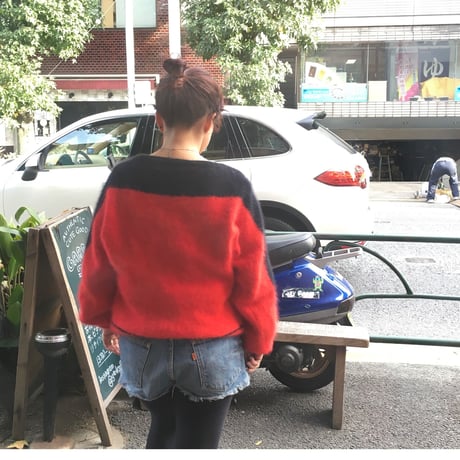 [USED] RED×BLACK モヘアニット