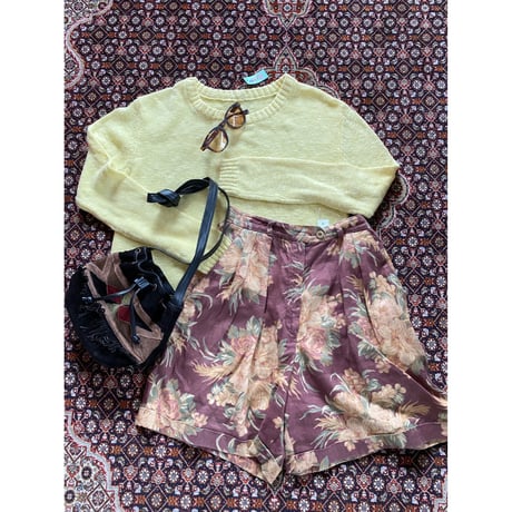[USED] Lauren  花柄LINEN Shorts
