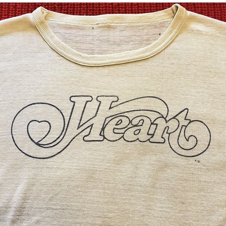 [USED] vintage "Heart"♡てろてろTee