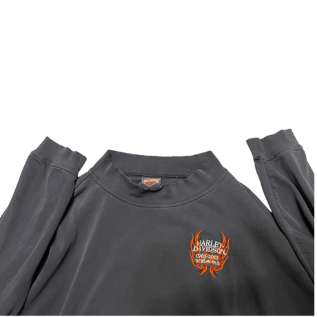 [USED] HARLEY DAVIDSON "BORO" モックネック L/S Tee