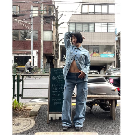 [USED] フレア DENIM CARGO PANTS