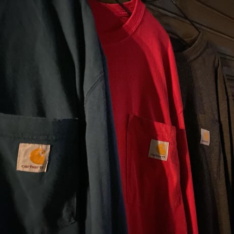 [USED] carhartt ロンTee  "CHARCOAL"
