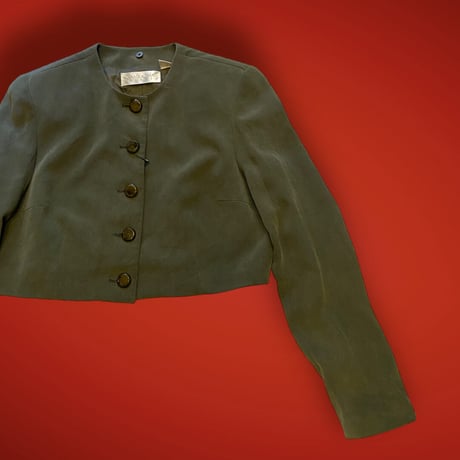 [USED] SILK SHORT JACKET♡