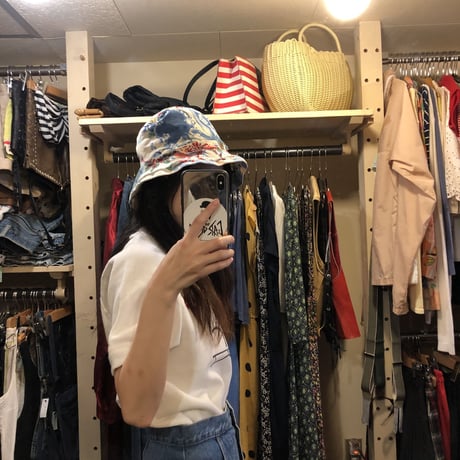 [USED] FLOWER REVERSIBLE HAT♡