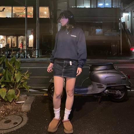 [USED] "X-girl" DENIM mini skirt
