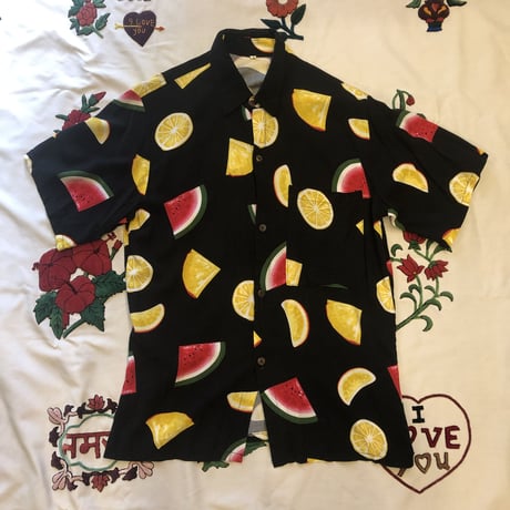[USED] フルーツ柄シャツ