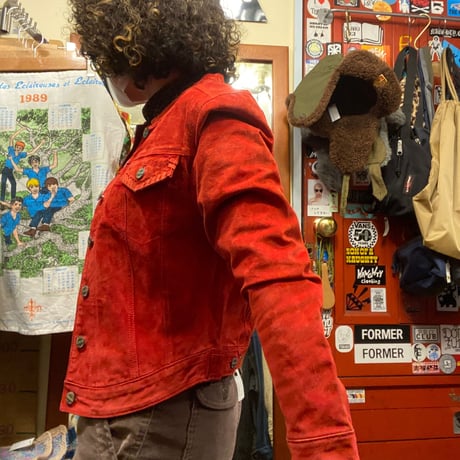 [USED] vintage!! REAL SUEDE JACKET