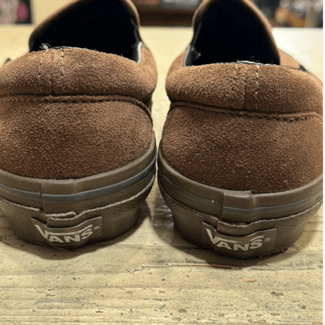 [USED] 00's VANS🤎SUEDE SLIP-ON
