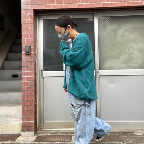 [USED] モヘア調 ニットカーディガン