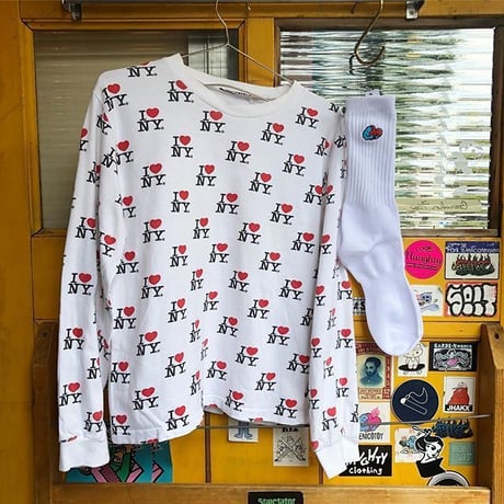 [USED] I♡NY 総柄 Tee