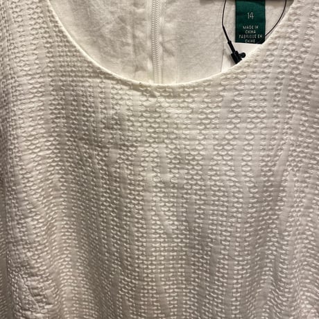 [USED]  LAUREN白編み生地ワンピース