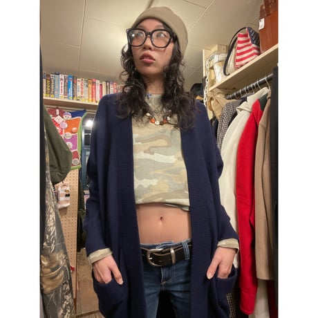 [USED] 100%カシミア♡ニットのハーフガウン