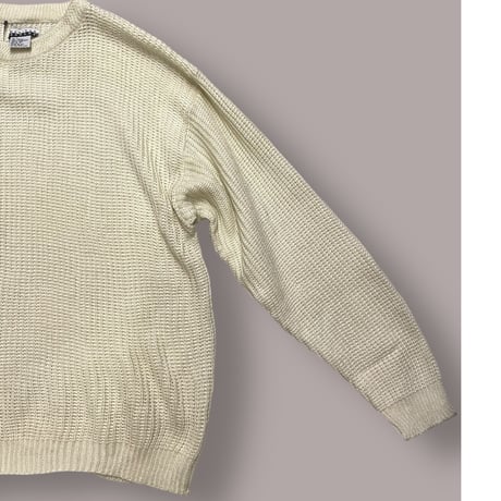 [USED] ざっくり編み white 🤍 アクリル ニット