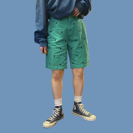 [USED] Ralph Lauren COTTON 刺繍shorts