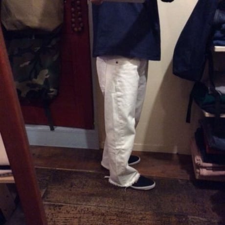 [USED] Levis 501 WHITE フサフサ