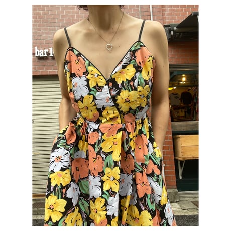 [USED] 花柄 キャミソールワンピース