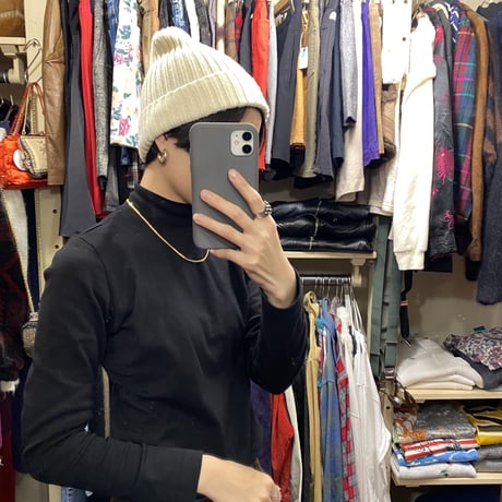[USED] シンプル！WHITEビーニー