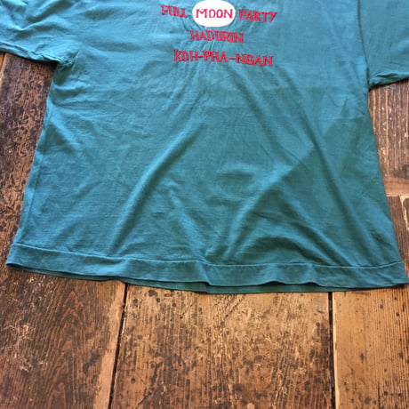 [USED] パンガン島 FULL MOON PARTY 刺繍Tee