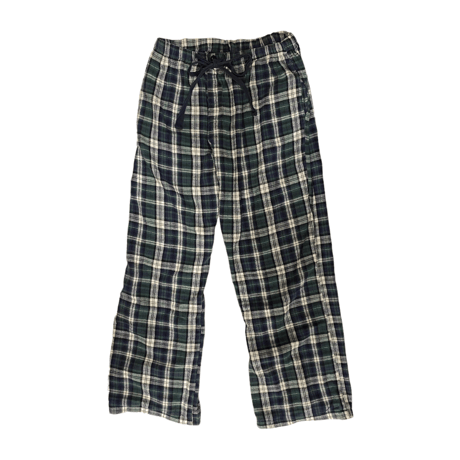 [USED] GREEN チェックネルパジャマPANTS