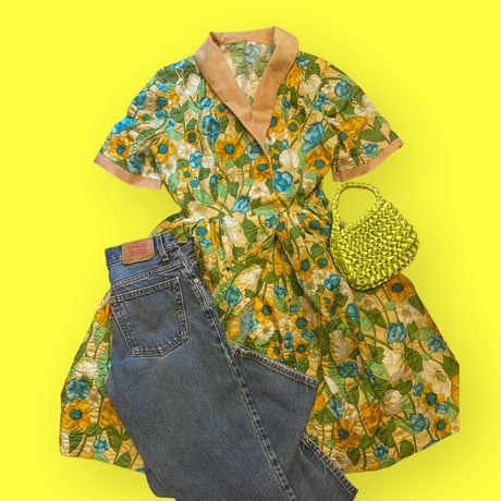 [USED] vintageガウンワンピース