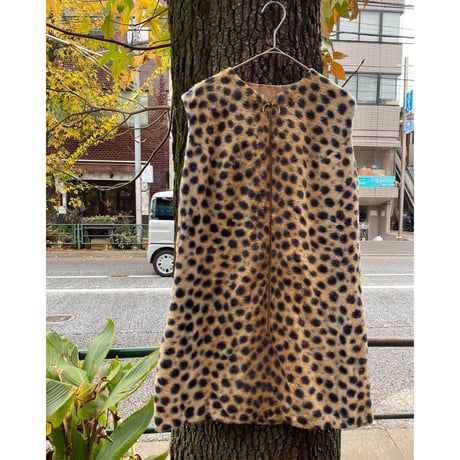 [ USED] レオパード ミニワンピース