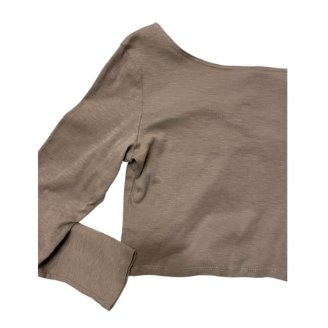 [USED]  クロップド丈リブ Long Tee