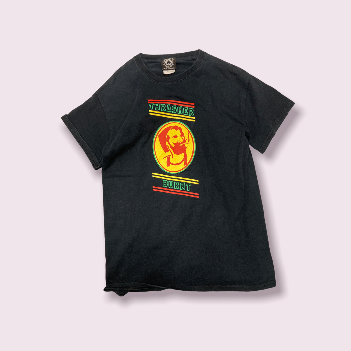 古着/Tシャツ/THRASHER/スラッシャー/BURNT/RASTA/ラスタ/ZIG-ZAG 