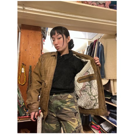 [USED] "B.S.LEATERWEAR"ブラウンレザーJKT