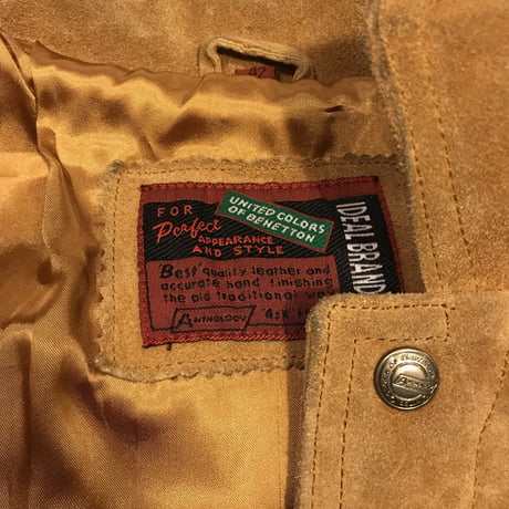[USED] BENETTON フリンジ SUEDE JKT