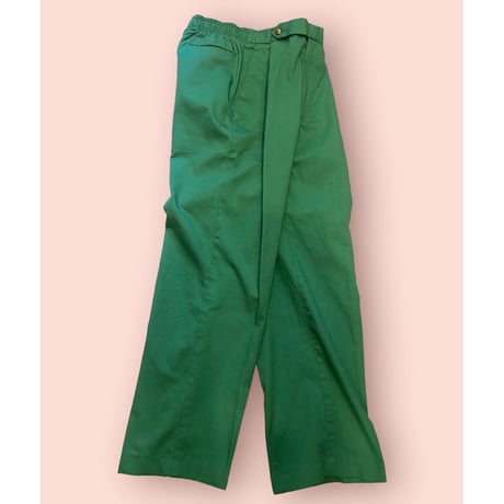 [USED]  OLD GREEN💚タックパンツ