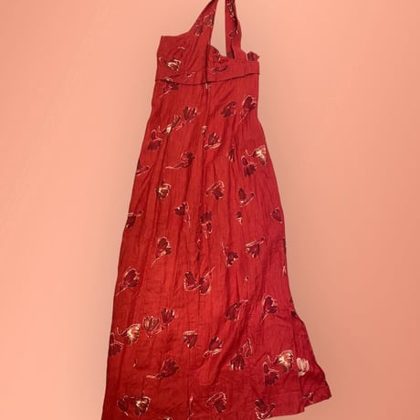 [USED] French LINEN マキシ ワンピース