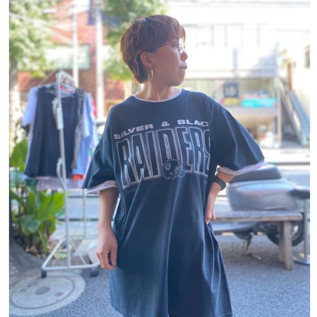 [USED] RAIDERSレイヤード風Tシャツ