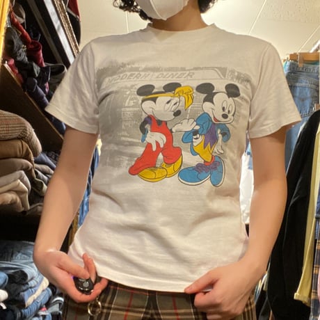 [USED]80~90's Mickey&Minnie Tee❣️