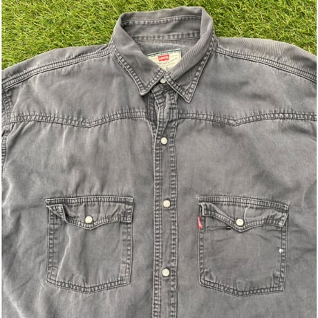 [USED] 90~00's Levis BLACK  デニムシャツ
