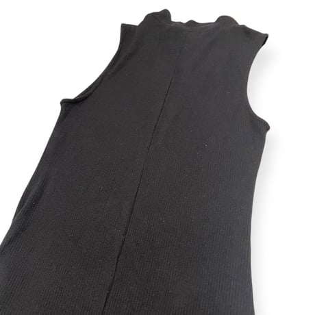 [USED] summer BLACK リブ ワンピース