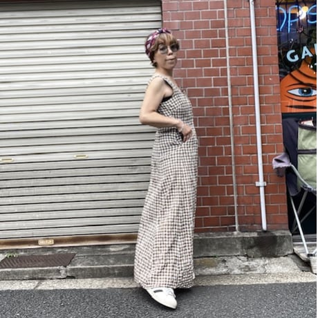 [USED] RHC ギンガムチェック ノースリーブ ワンピース