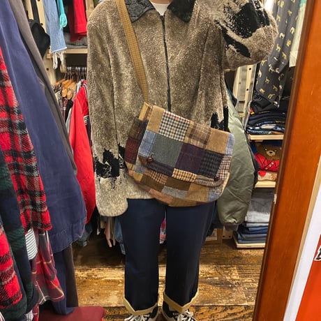 [USED] ツイードパッチワーク🪡ショルダーBAG
